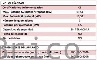Barbacoa Gas Serie 500 - B900