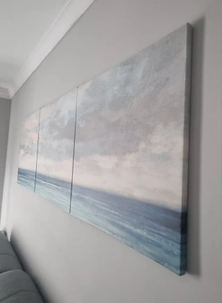 Cuadro Tríptico Marino IKEA 180x60
