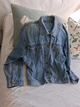 Cazadora vaquera azul talla L