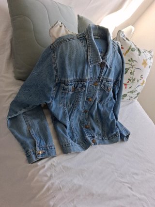 Cazadora vaquera azul talla L