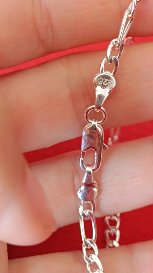 Pulsera Plata Laminada Figaro