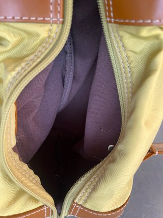 Bolso de mano y monedero Lancel amarillo