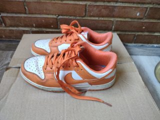 Zapatillas Nike Dunk Low Naranja/Blanco Talla 37.5