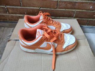 Zapatillas Nike Dunk Low Naranja/Blanco Talla 37.5