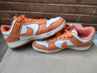 Zapatillas Nike Dunk Low Naranja/Blanco Talla 37.5