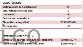 Plancha Eléctrica Acero Rectificado Serie 100 - PLCE8100RT