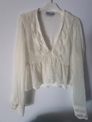 Blusa Stradivarius blanca sin estrenar