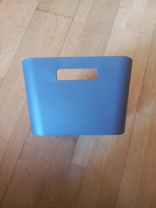 Caja organizadora de plástico gris