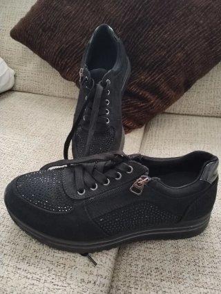 Zapatillas casual mujer negras talla 39