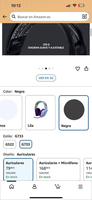 Logitech G733 Lightspeed Auriculares Gaming