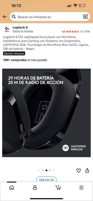 Logitech G733 Lightspeed Auriculares Gaming