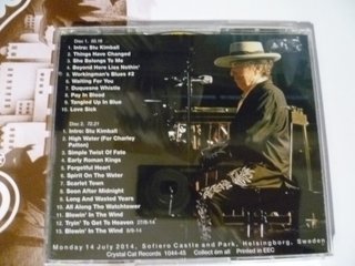 2CD Bob Dylan and his Band Helsingborg 2014