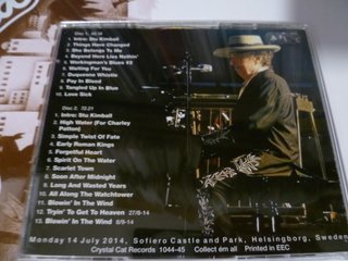 2CD Bob Dylan and his Band Helsingborg 2014