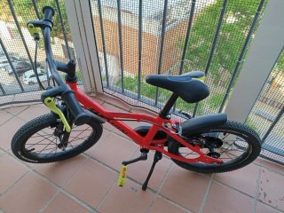 Bicicleta Aluminio Infantil Btwin 16 Racing 900