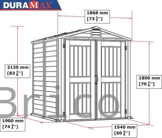 Caseta PVC Storemate Plus 190x186x213 cm - Duramax