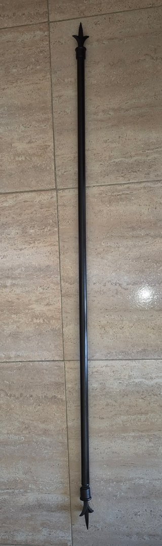 Barra Cortina Forja Negra