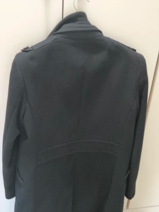 Chaqueta larga hombre Zara negra