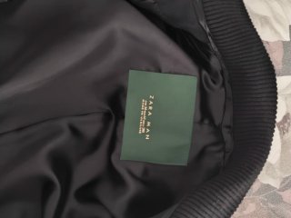 Chaqueta larga hombre Zara negra