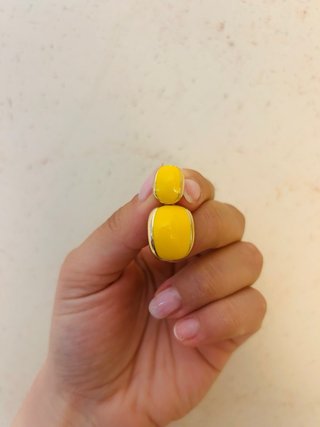 Orecchini donna oro e giallo