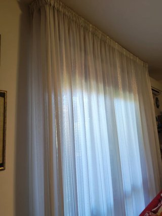 Tenda porta finestra doppia tessuto