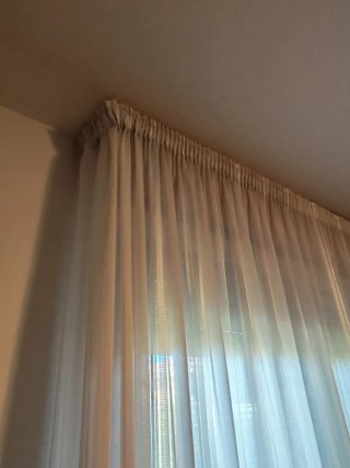 Tenda porta finestra doppia tessuto