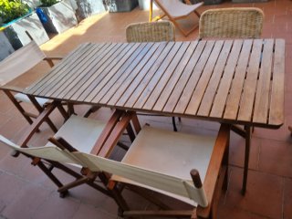 Tavolo da esterno in teak Ikea