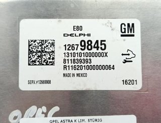 2349251 centralita motor uce 12679845 opel astra k