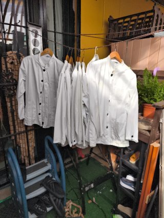 8 Camisas de camarero blancas
