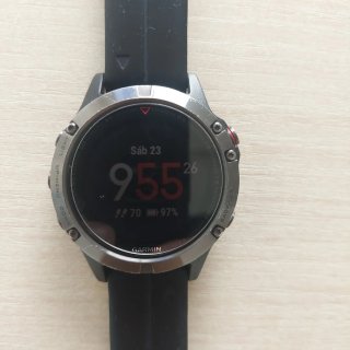 Garmin Fenix 5 Smartwatch Negro/Plata
