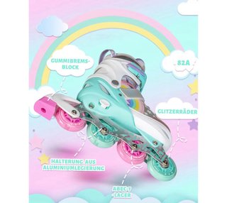 Patines niña Rainbow Unicorn LED