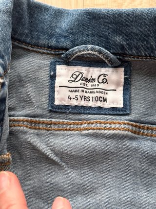 Chaqueta tejana niña 4/5 años