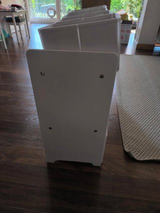 Mueble organizador de tela blanco