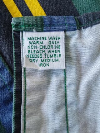 Polo Ralph Lauren shirt a righe L verde crest 90s