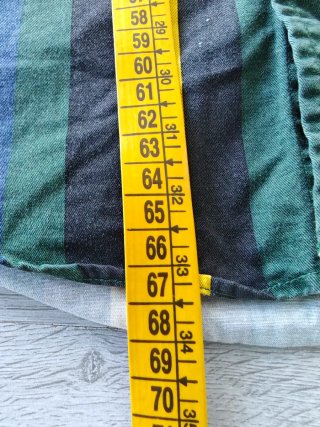 Polo Ralph Lauren shirt a righe L verde crest 90s