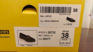 Zapatos 24hrs azul marino mujer 38