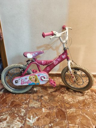Bicicleta Barbie Niña Rosa