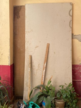 Tabla madera y placa pladur de regalo