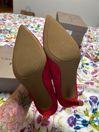 Zapatos de tacón Martinelli rojos ante