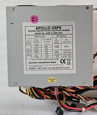 Alimentatore PC Apollo USPS Atx 350W
