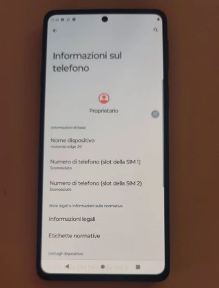 Motorola Edge 20 256GB 8GB RAM Perfetto+Accessori