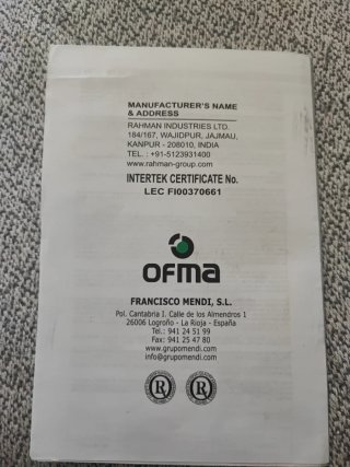 Botas de seguridad OFMA negras Categoría II