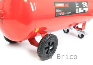 Compresor de Aire Silencioso 150L - 3,5 Hp - 2 Salidas - 09345 - Mader