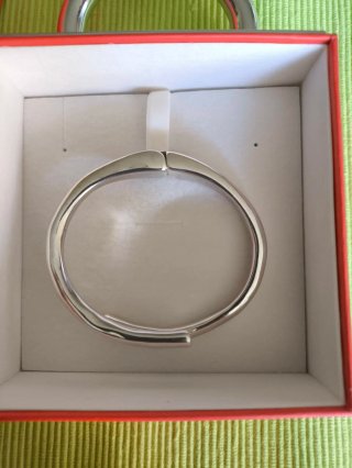 Pulsera UNO de 50 bañada en Plata de Ley