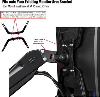 Adaptador Invision No VESA Monitor PC Negro