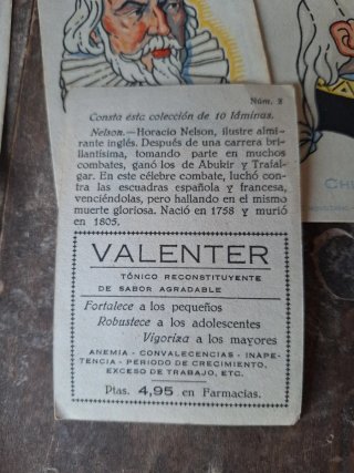RARA COLECCION CROMOS LOPEZ MENDIZABAL