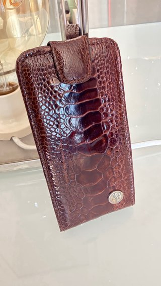 Custodia in pelle di coccodrillo per iPhone 5/5s