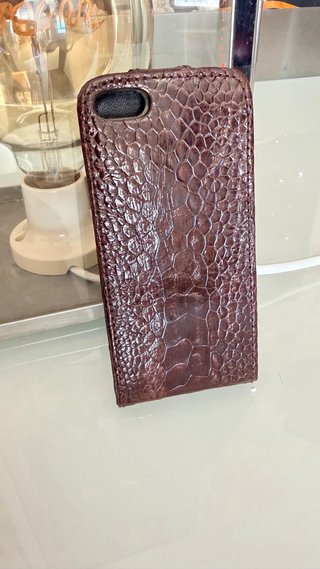 Custodia in pelle di coccodrillo per iPhone 5/5s