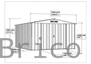 Caseta Metálica Eco Alcoy 353x322x196 cm - Duramax