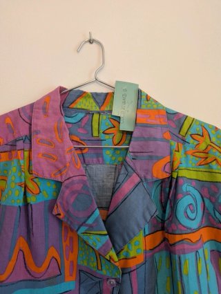 Camisa Vintage Multicolor Talla M/L