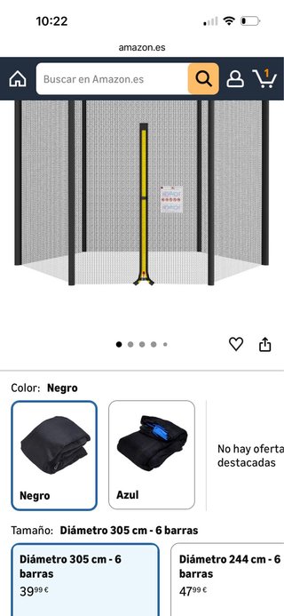 Cama elástica 305cm para niños